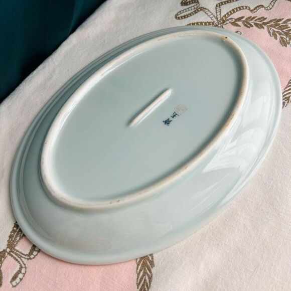 Pastel Blue Arita Precious Jewel Japanese Restaurant Ware Serving Platter - Picture 5 of 9
